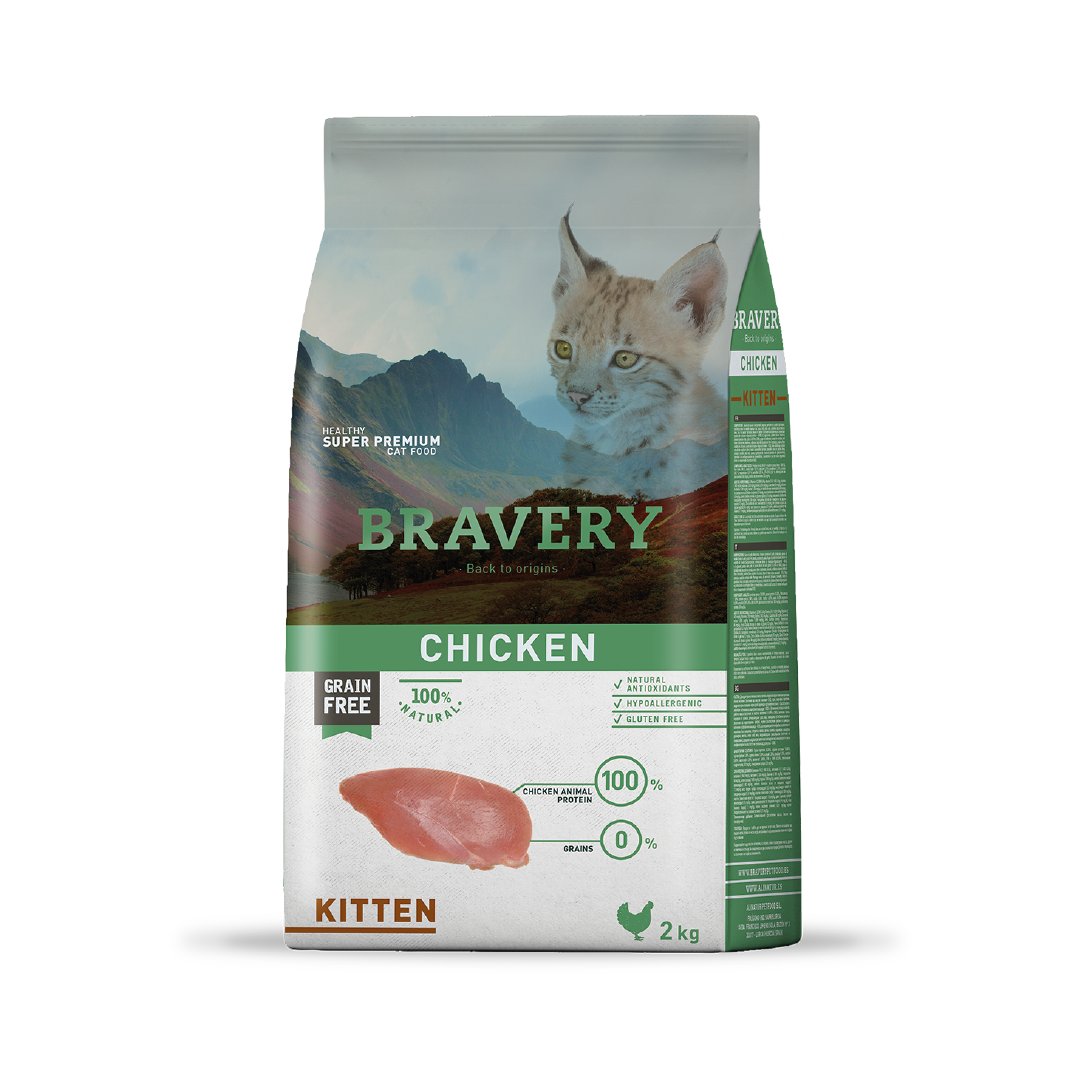 BRAVERY CHICKEN KITTEN 2 kg.