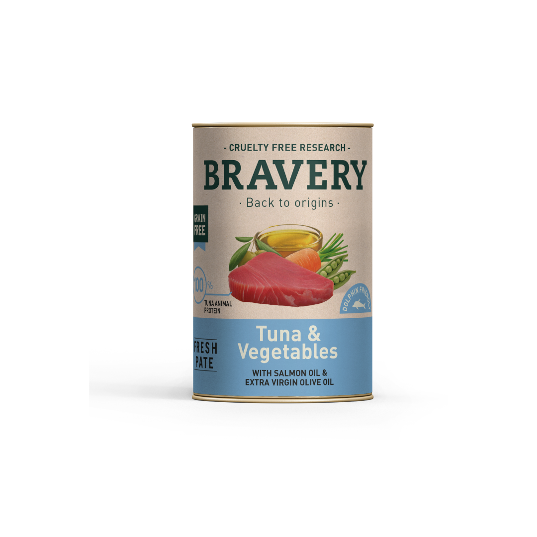 BRAVERY LATA ATUN Y VEGETALES 290 gr.