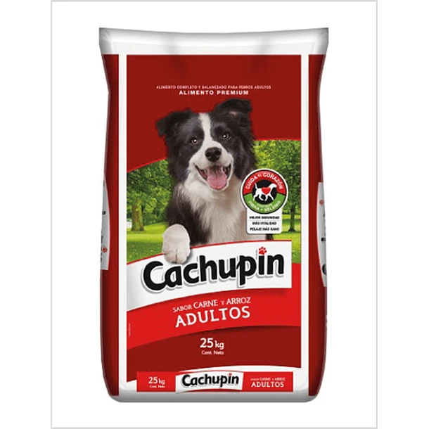 CACHUPIN ADULTOS CARNE Y ARROZ 25 kg.