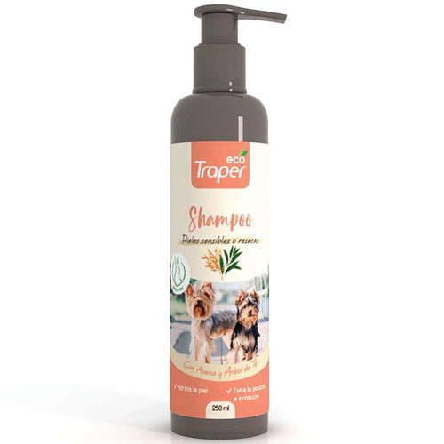 ECO TRAPER SHAMPOO PIELES SENSIBLES O RESECAS 250 ml.