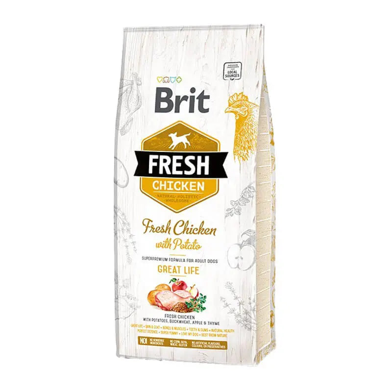 BRIT FRESH POLLO Y PAPAS ADULTOS - GRAN VIDA 2,5 kg.