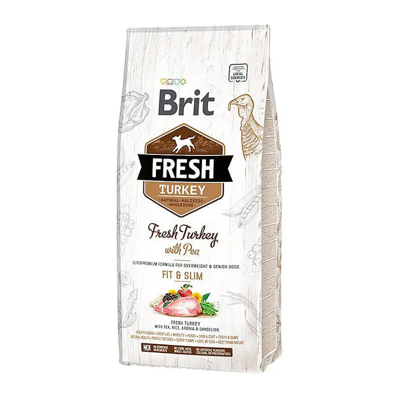 BRIT FRESH PAVO Y GUISANTES SENIOR - FIT & FORM 2,5 kg.