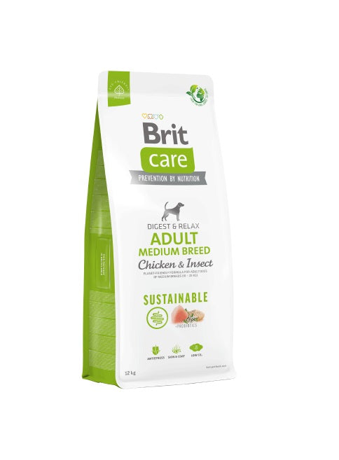 BRIT CARE DOG SUSTAINABLE ADULT MEDIUM BREED 12 kg.