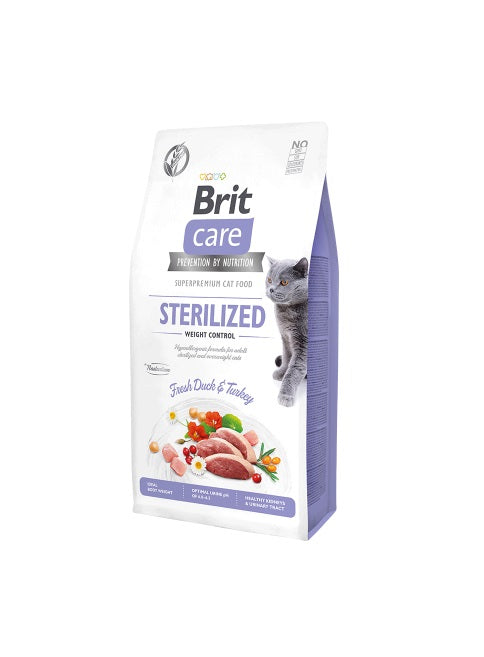 BRIT CARE CAT STERILIZED WEIGHT CONTROL - FRESH DUCK & TURKEY