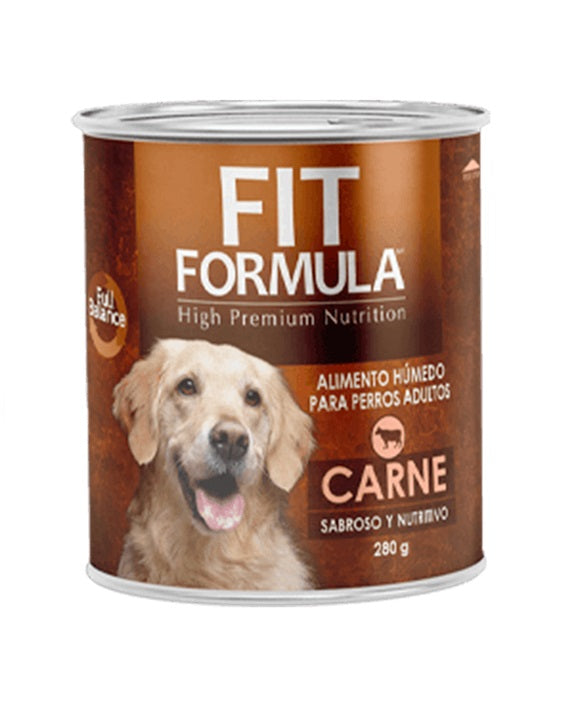 FIT FORMULA DOG LATA ADULTO CARNE 280 gr.