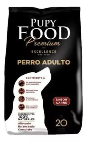 PUPY FOOD PREMIUM ADULTOS 20 kg.