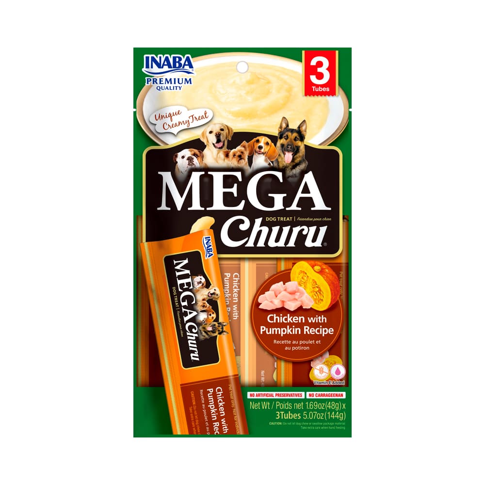 MEGA CHURU DOG POLLO CON ZAPALLO 3 UNID.