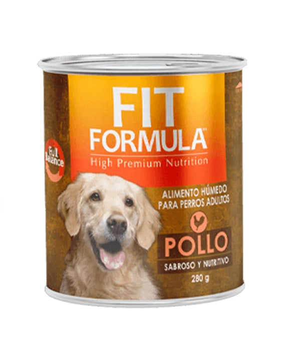 FIT FORMULA DOG LATA ADULTO POLLO 280 gr.