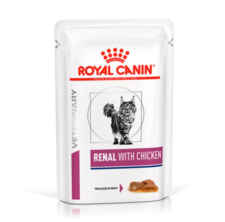 ROYAL CANIN POUCH RENAL WITH CHICKEN FELINE 85 gr.