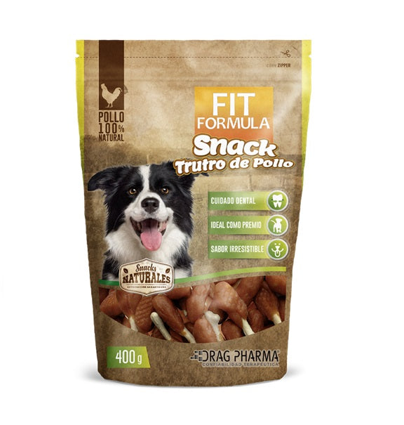 FIT FORMULA DOG SNACK NATURALES TRUTRO DE POLLO 400 gr.