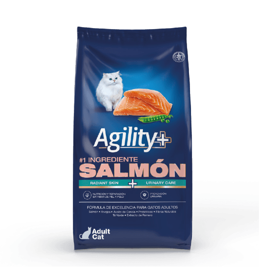 AGILITY + GATOS ADULTOS SALMON