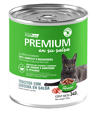 VITAL CAN PREMIUM EN SU SALSA LATA ADULTO TROCITOS 340 gr.