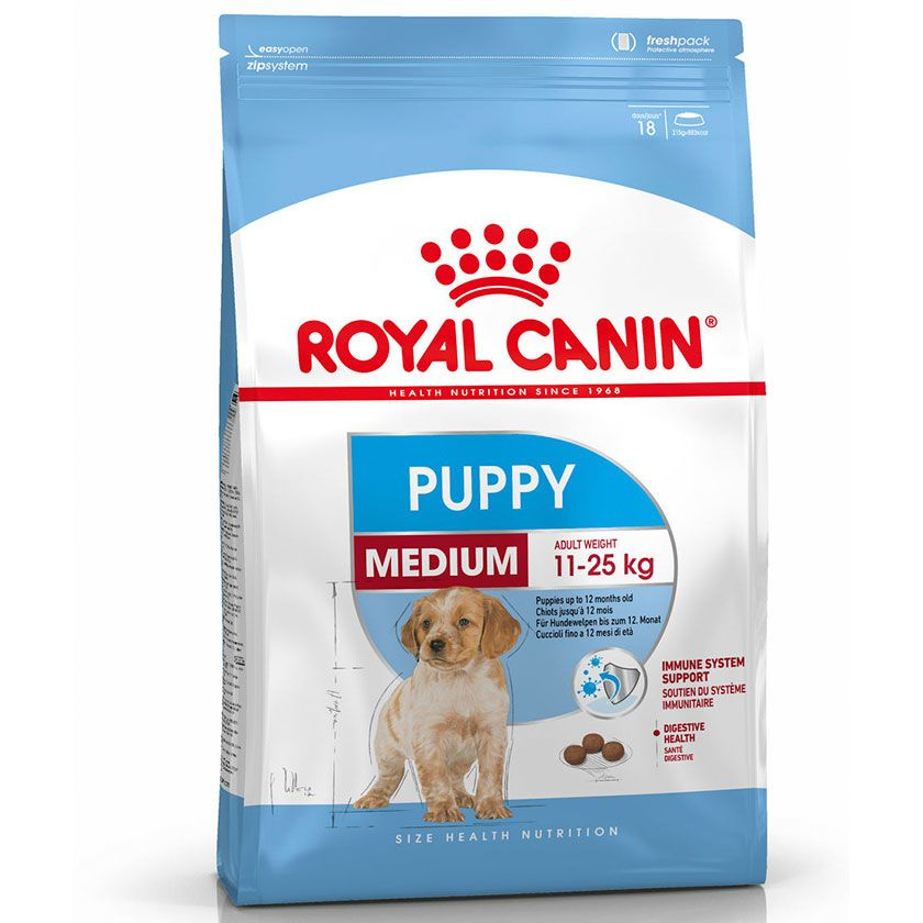 ROYAL CANIN DOG MEDIUM PUPPY 12 kg.