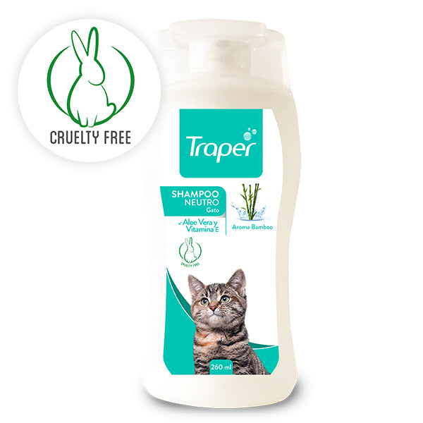 TRAPER SHAMPOO NEUTRO LAVANDA GATOS 260 ml.