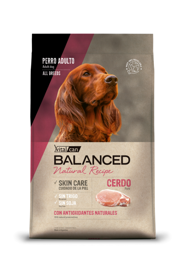 VITAL CAN BALANCED NATURAL RECIPE CERDO PERROS 15 kg.
