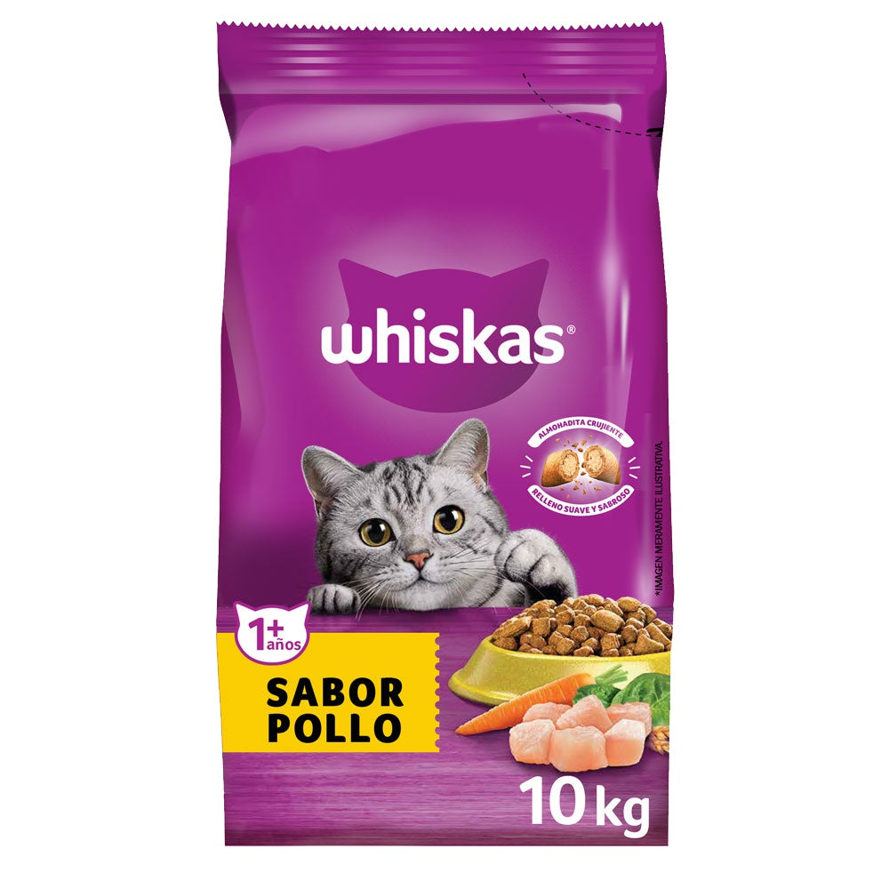 WHISKAS ADULTO POLLO 10 kg.