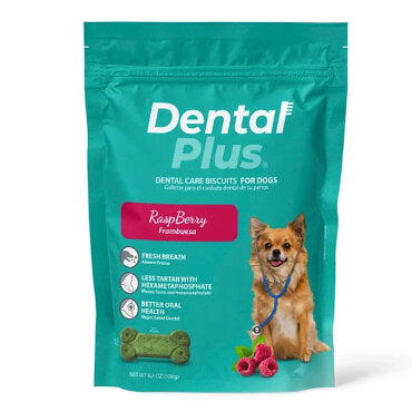 DENTAL PLUS SNACK FRAMBUESA 180 gr.