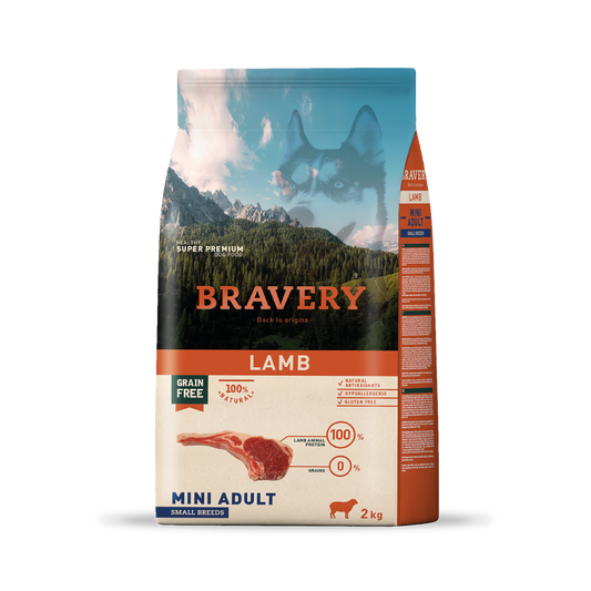 BRAVERY LAMB MINI ADULT SMALL BREEDS 2 kg.