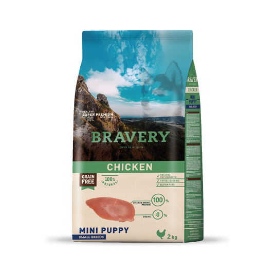 BRAVERY CHICKEN MINI PUPPY SMALL BREEDS 2 kg.