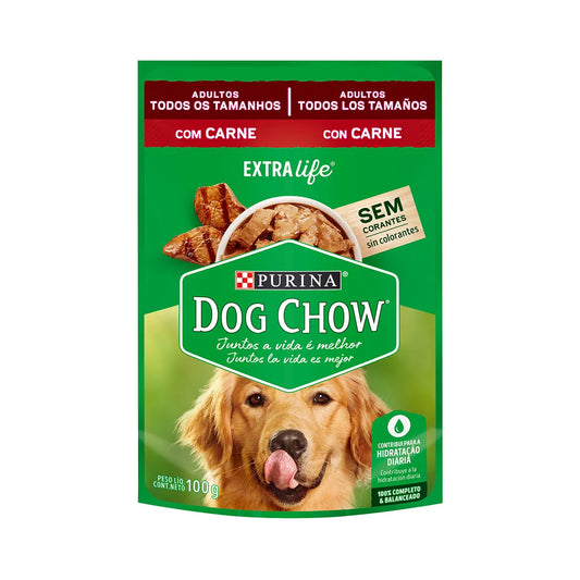 DOG CHOW POUCH ADULTOS CARNE 100 gr.