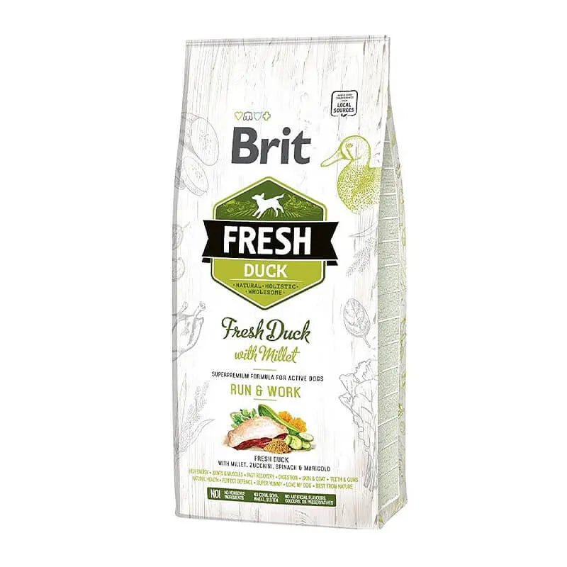 BRIT FRESH PATO Y MIJO ADULTOS - ACTIVIDAD FISICA 2,5 kg.