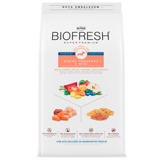 BIOFRESH SUPER PREMIUM CACHORROS RAZAS PEQUEÑAS Y MINIS 3 kg.