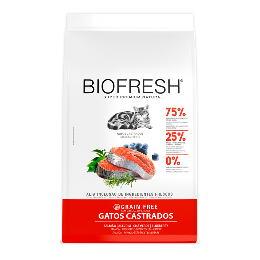 BIOFRESH SUPER PREMIUM GATOS CASTRADOS 1,5 kg.