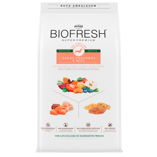 BIOFRESH SUPER PREMIUM ADULTOS RAZAS PEQUEÑAS Y MINIS 3 kg.