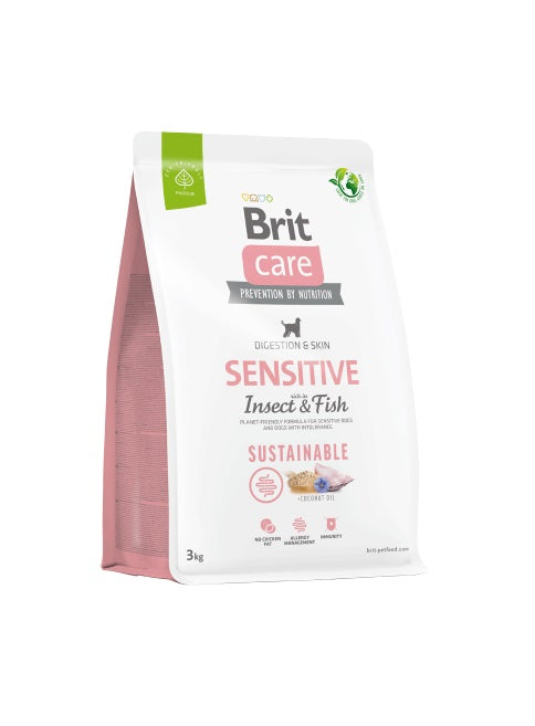 BRIT CARE DOG SUSTAINABLE SENSITIVE - INSECT & FISH