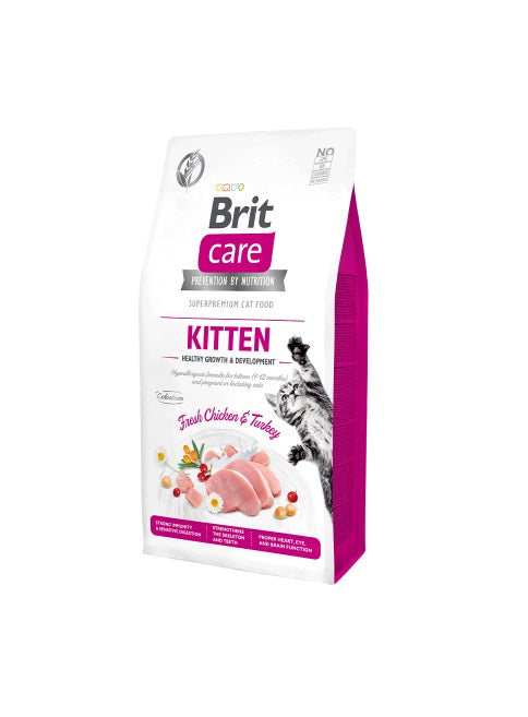 BRIT CARE CAT KITTEN - FRESH CHICKEN & TURKEY 7 kg.