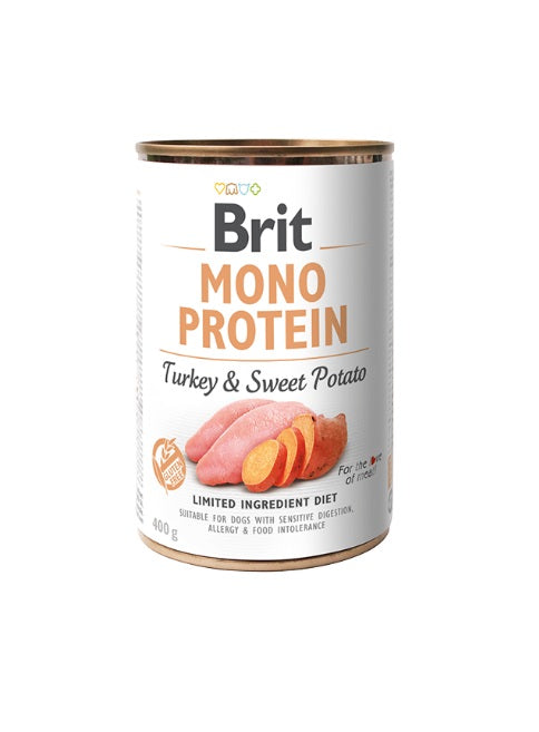 BRIT LATA MONO PROTEIN - TURKEY & SWEET POTATO 400 gr.