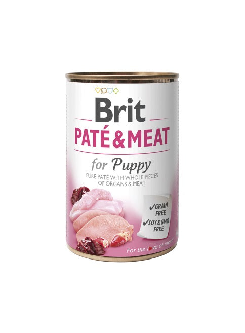 BRIT LATA PATE & MEAT FOR PUPPY 400 gr.