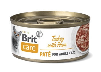 BRIT CARE LATA CAT - TURKEY PATE WITH HAM 70 gr.