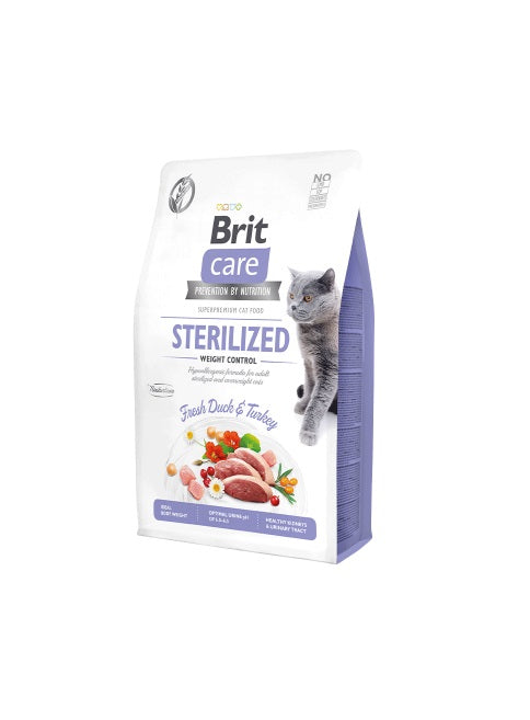 BRIT CARE CAT STERILIZED WEIGHT CONTROL - FRESH DUCK & TURKEY