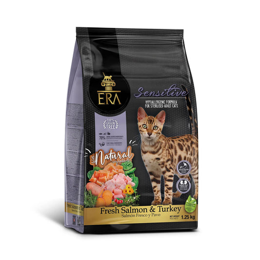 ERA GRAIN FREE SENSITIVE SALMON Y PAVO 1.25 kg.