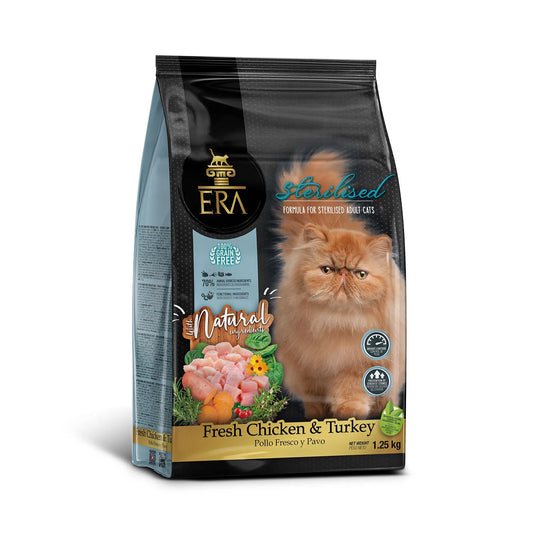 ERA GRAIN FREE ESTERILIZADOS POLLO Y PAVO 1.25 kg.