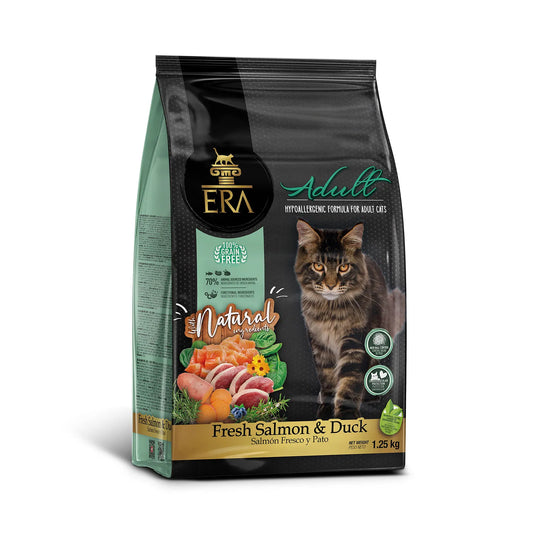 ERA GRAIN FREE ADULTOS SALMON Y PATO 1.25 kg.