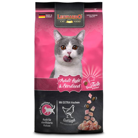 LEONARDO ADULTO LIGHT & ESTERILIZADOS 1,8 kg.