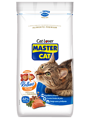 MASTER CAT RELLENO SALMON 20 kg.