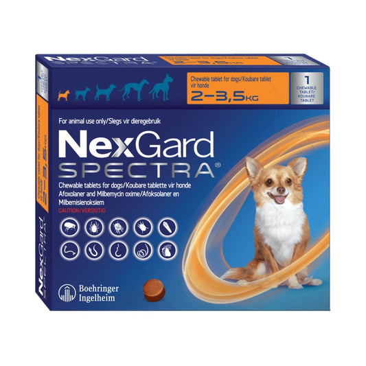 NEXGARD SPECTRA 2 A 3,5 kg. 1 COMPRIMIDO