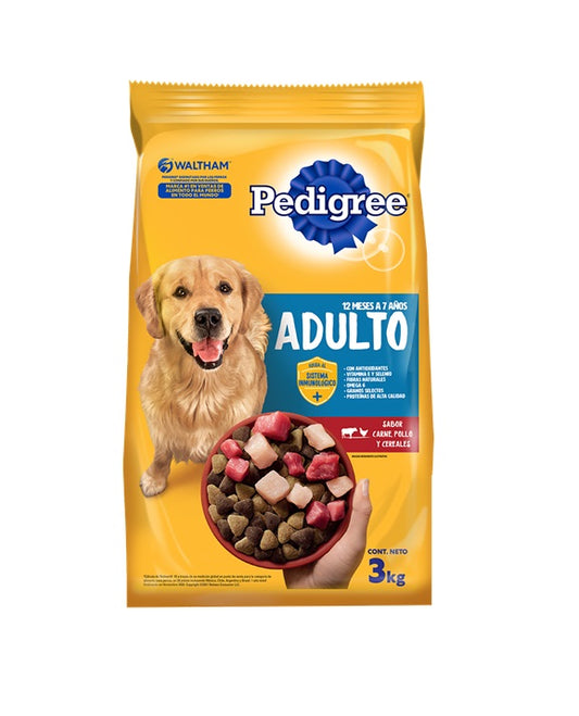 PEDIGREE ADULTO CARNE POLLO Y CEREALES 21 kg.