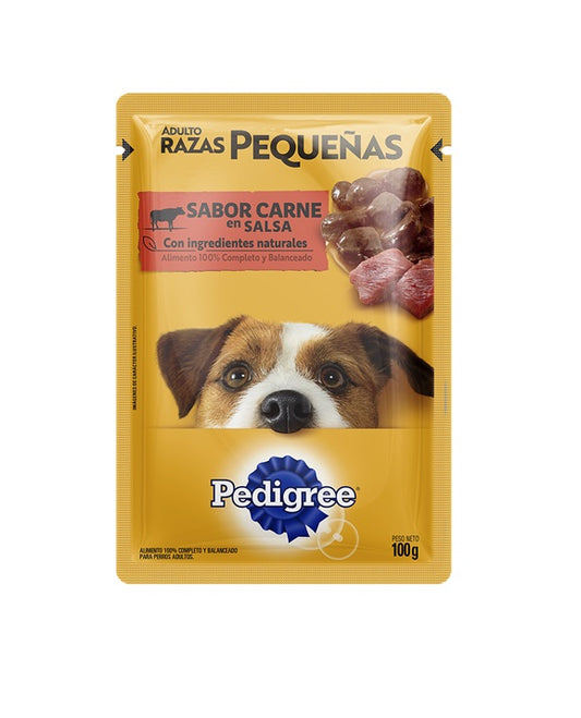 PEDIGREE POUCH ADULTO RAZAS PEQUEÑAS CARNE 100 gr.