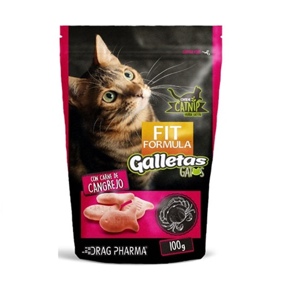 FIT FORMULA CAT SNACK GALLETAS CANGREJO 100 gr.