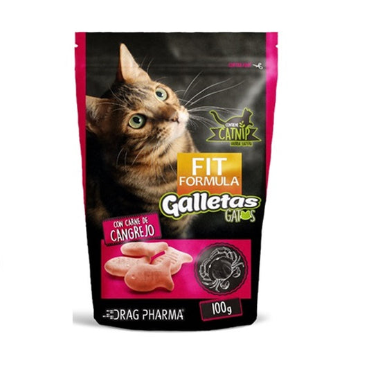 FIT FORMULA CAT SNACK GALLETAS CANGREJO 100 gr.