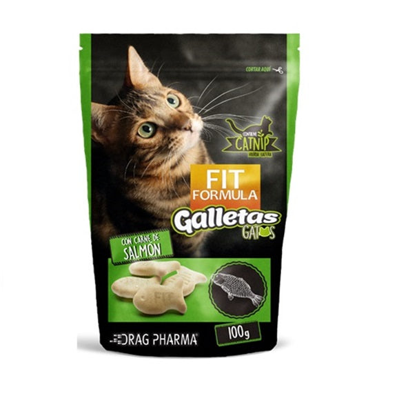 FIT FORMULA CAT SNACK GALLETAS SALMON 100 gr.