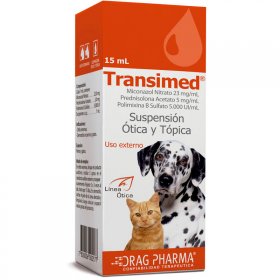 TRANSIMED® Suspensión Ótica y Tópica 15 ml.