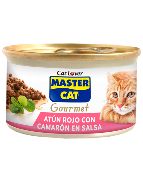 MASTER CAT LATA ATUN ROJO CON CAMARON 85 gr.