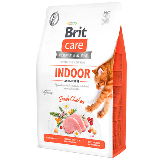 BRIT CARE CAT INDOOR ANTI STRESS - FRESH CHICKEN 2 kg.