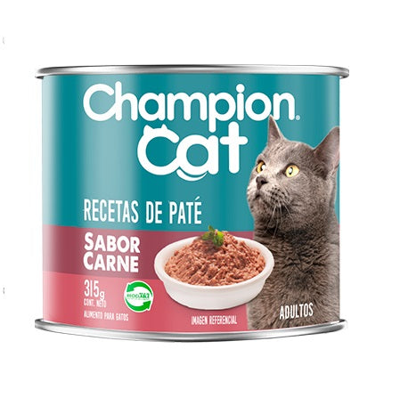 CHAMPION CAT LATA ADULTOS RECETAS DE PATE CARNE 315 gr.