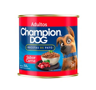 CHAMPION DOG LATA ADULTOS RECETAS DE PATE CARNE 315 gr.